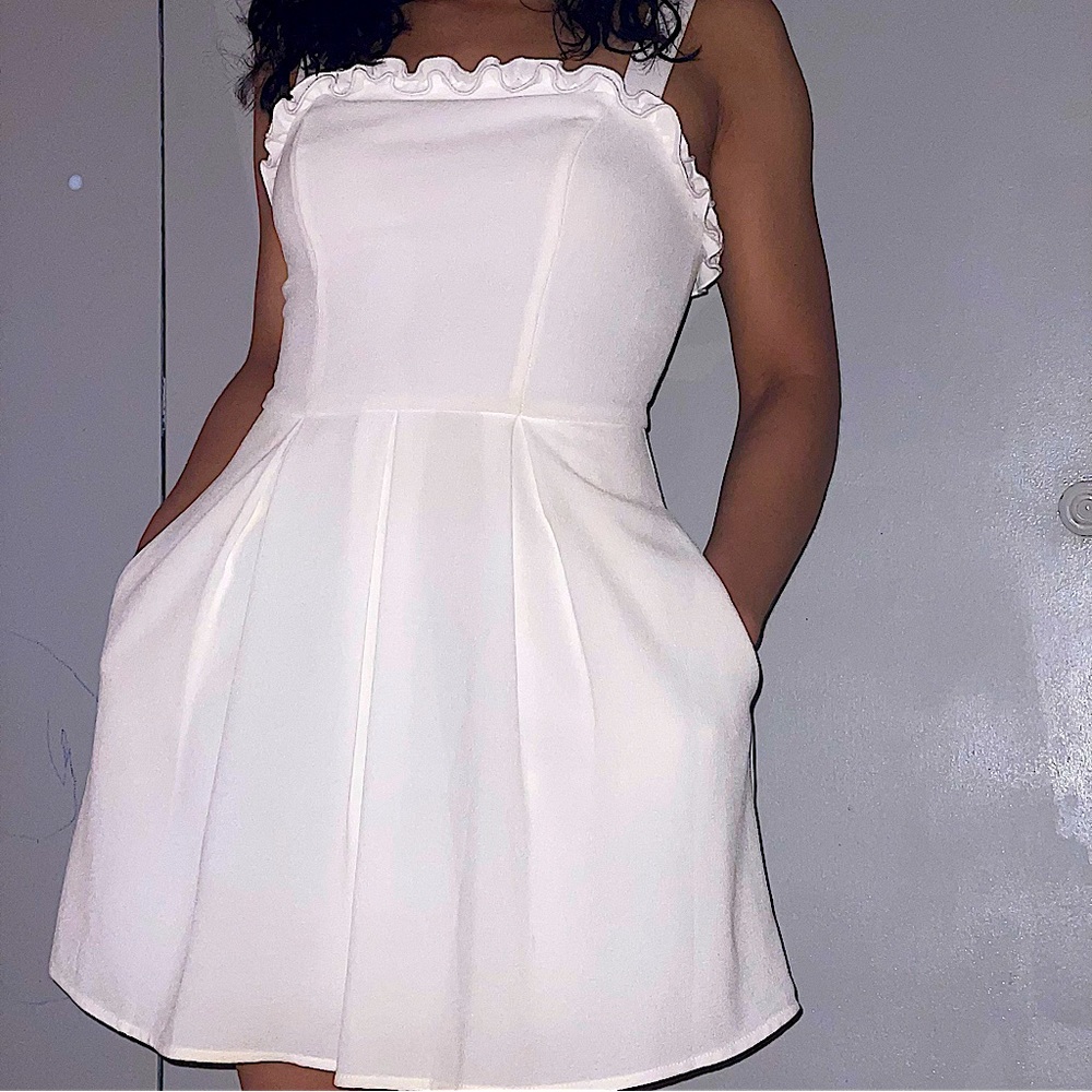 Basic White Spring Dress